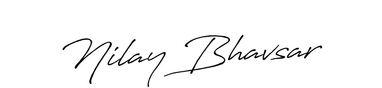 Antro_Vectra_Bolder is a professional signature style that is perfect for those who want to add a touch of class to their signature. It is also a great choice for those who want to make their signature more unique. Get Nilay Bhavsar name to fancy signature for free. Nilay Bhavsar signature style 7 images and pictures png