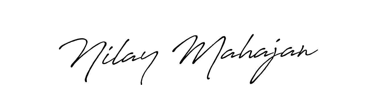 How to make Nilay Mahajan signature? Antro_Vectra_Bolder is a professional autograph style. Create handwritten signature for Nilay Mahajan name. Nilay Mahajan signature style 7 images and pictures png