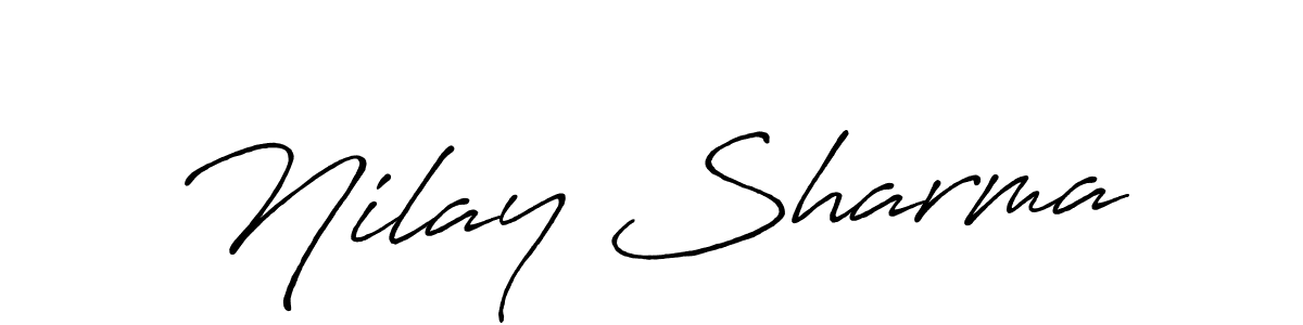 How to Draw Nilay Sharma signature style? Antro_Vectra_Bolder is a latest design signature styles for name Nilay Sharma. Nilay Sharma signature style 7 images and pictures png