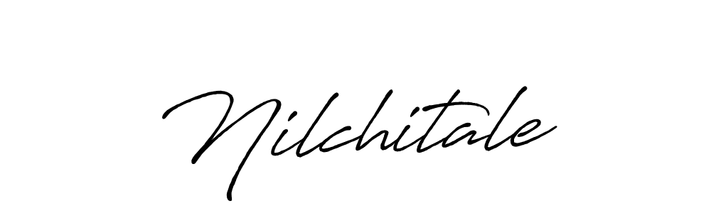 Design your own signature with our free online signature maker. With this signature software, you can create a handwritten (Antro_Vectra_Bolder) signature for name Nilchitale. Nilchitale signature style 7 images and pictures png