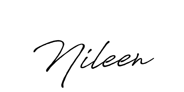 Also we have Nileen name is the best signature style. Create professional handwritten signature collection using Antro_Vectra_Bolder autograph style. Nileen signature style 7 images and pictures png