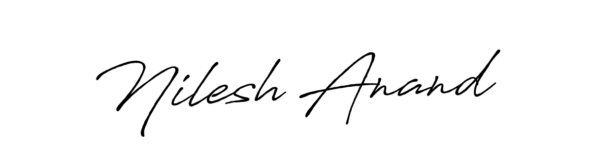 Use a signature maker to create a handwritten signature online. With this signature software, you can design (Antro_Vectra_Bolder) your own signature for name Nilesh Anand. Nilesh Anand signature style 7 images and pictures png