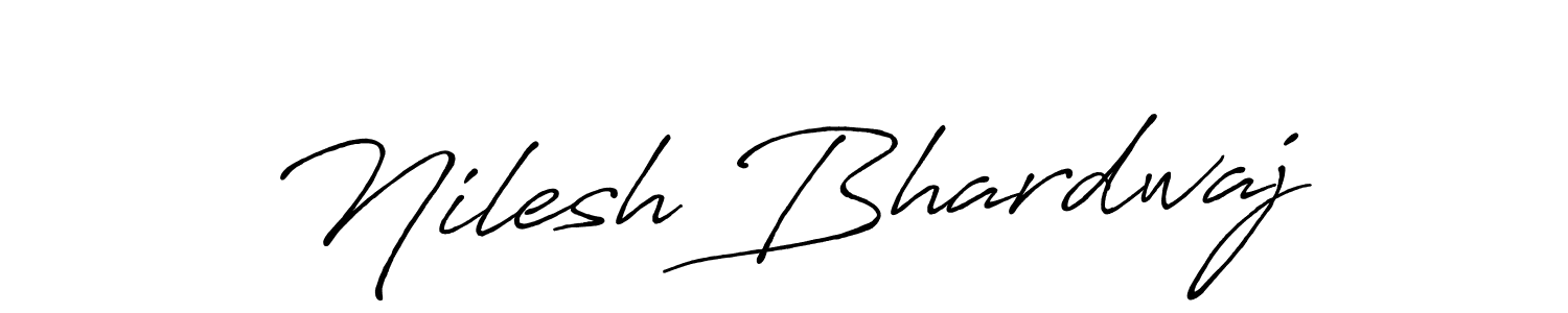 Also You can easily find your signature by using the search form. We will create Nilesh Bhardwaj name handwritten signature images for you free of cost using Antro_Vectra_Bolder sign style. Nilesh Bhardwaj signature style 7 images and pictures png