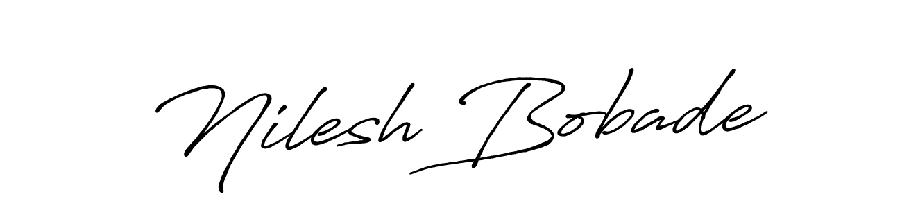 Make a short Nilesh Bobade signature style. Manage your documents anywhere anytime using Antro_Vectra_Bolder. Create and add eSignatures, submit forms, share and send files easily. Nilesh Bobade signature style 7 images and pictures png