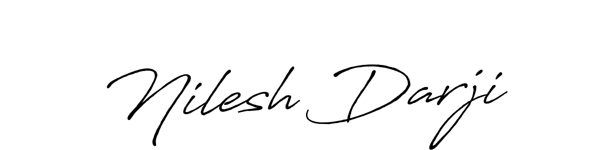 Nilesh Darji stylish signature style. Best Handwritten Sign (Antro_Vectra_Bolder) for my name. Handwritten Signature Collection Ideas for my name Nilesh Darji. Nilesh Darji signature style 7 images and pictures png
