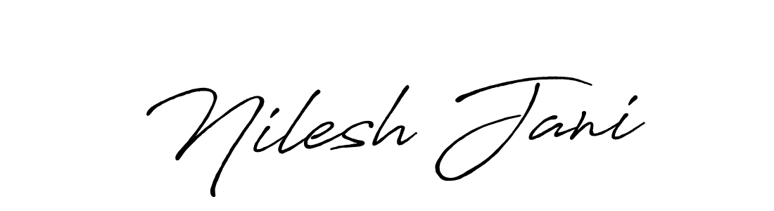 The best way (Antro_Vectra_Bolder) to make a short signature is to pick only two or three words in your name. The name Nilesh Jani include a total of six letters. For converting this name. Nilesh Jani signature style 7 images and pictures png