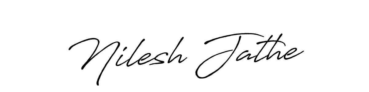 Also You can easily find your signature by using the search form. We will create Nilesh Jathe name handwritten signature images for you free of cost using Antro_Vectra_Bolder sign style. Nilesh Jathe signature style 7 images and pictures png