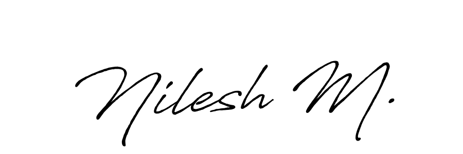 Check out images of Autograph of Nilesh M. name. Actor Nilesh M. Signature Style. Antro_Vectra_Bolder is a professional sign style online. Nilesh M. signature style 7 images and pictures png