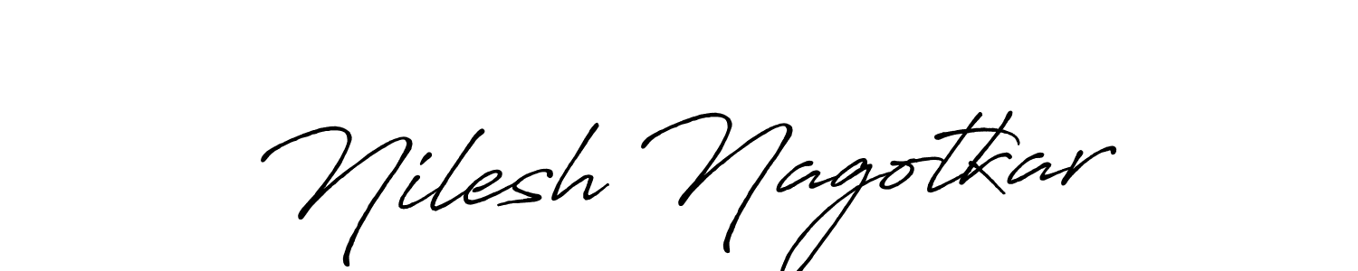 You can use this online signature creator to create a handwritten signature for the name Nilesh Nagotkar. This is the best online autograph maker. Nilesh Nagotkar signature style 7 images and pictures png