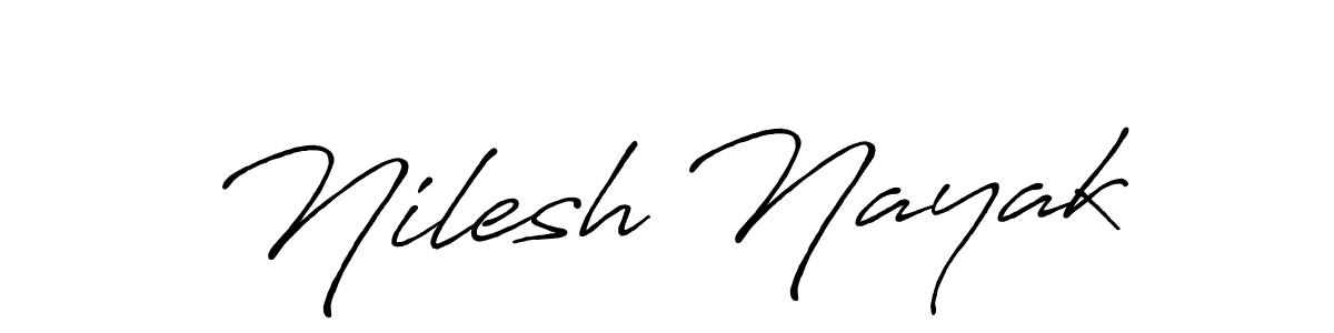 It looks lik you need a new signature style for name Nilesh Nayak. Design unique handwritten (Antro_Vectra_Bolder) signature with our free signature maker in just a few clicks. Nilesh Nayak signature style 7 images and pictures png