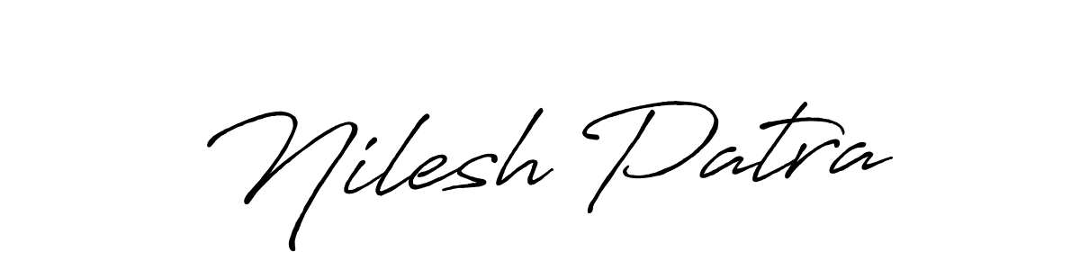 Nilesh Patra stylish signature style. Best Handwritten Sign (Antro_Vectra_Bolder) for my name. Handwritten Signature Collection Ideas for my name Nilesh Patra. Nilesh Patra signature style 7 images and pictures png