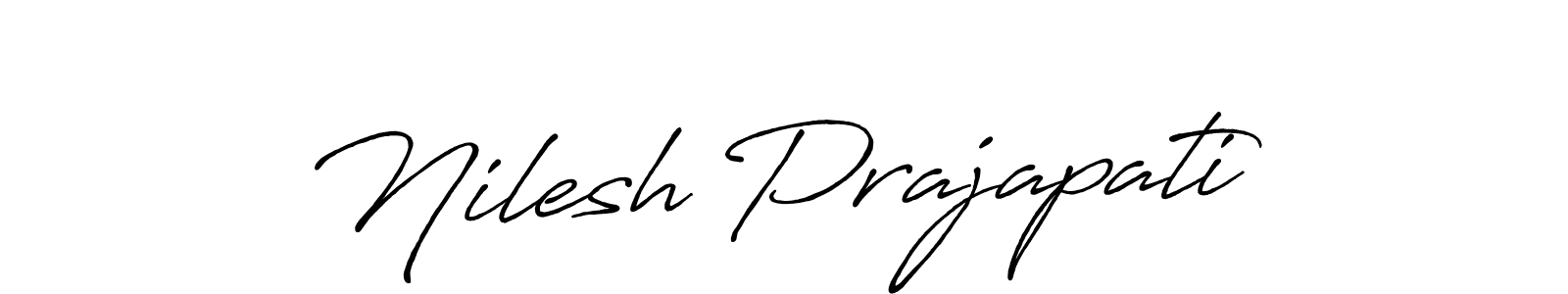 This is the best signature style for the Nilesh Prajapati name. Also you like these signature font (Antro_Vectra_Bolder). Mix name signature. Nilesh Prajapati signature style 7 images and pictures png