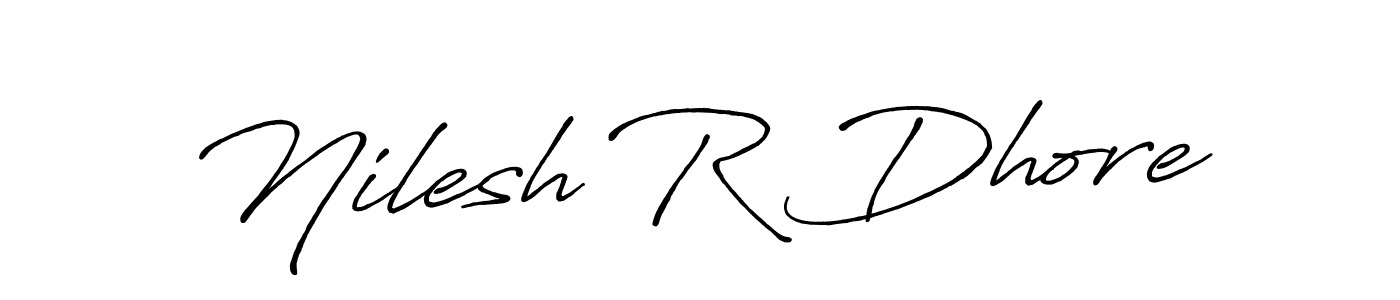 Similarly Antro_Vectra_Bolder is the best handwritten signature design. Signature creator online .You can use it as an online autograph creator for name Nilesh R Dhore. Nilesh R Dhore signature style 7 images and pictures png