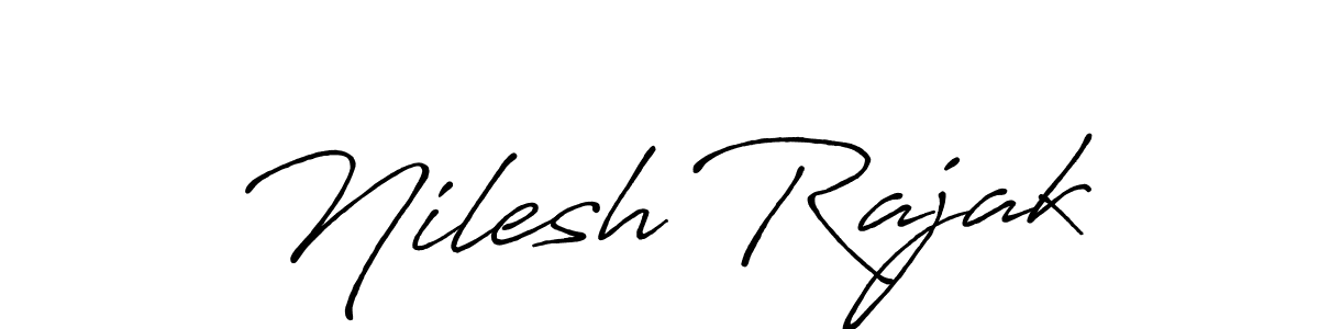 Make a short Nilesh Rajak signature style. Manage your documents anywhere anytime using Antro_Vectra_Bolder. Create and add eSignatures, submit forms, share and send files easily. Nilesh Rajak signature style 7 images and pictures png
