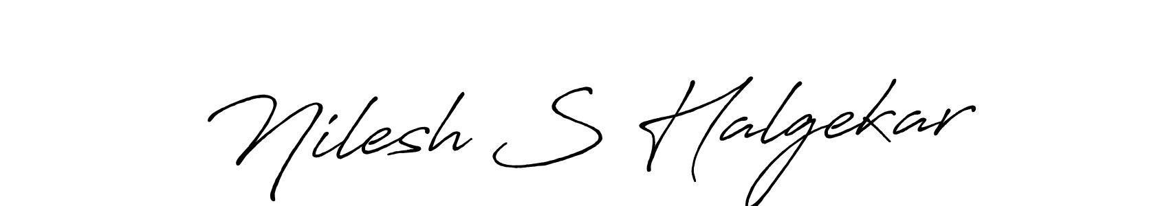 Also You can easily find your signature by using the search form. We will create Nilesh S Halgekar name handwritten signature images for you free of cost using Antro_Vectra_Bolder sign style. Nilesh S Halgekar signature style 7 images and pictures png