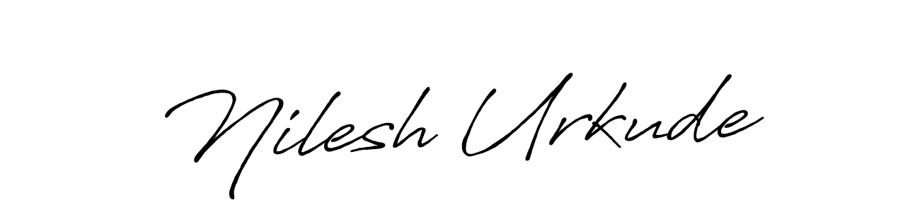 Create a beautiful signature design for name Nilesh Urkude. With this signature (Antro_Vectra_Bolder) fonts, you can make a handwritten signature for free. Nilesh Urkude signature style 7 images and pictures png