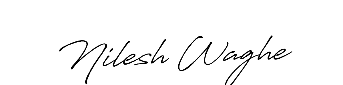 Make a short Nilesh Waghe signature style. Manage your documents anywhere anytime using Antro_Vectra_Bolder. Create and add eSignatures, submit forms, share and send files easily. Nilesh Waghe signature style 7 images and pictures png
