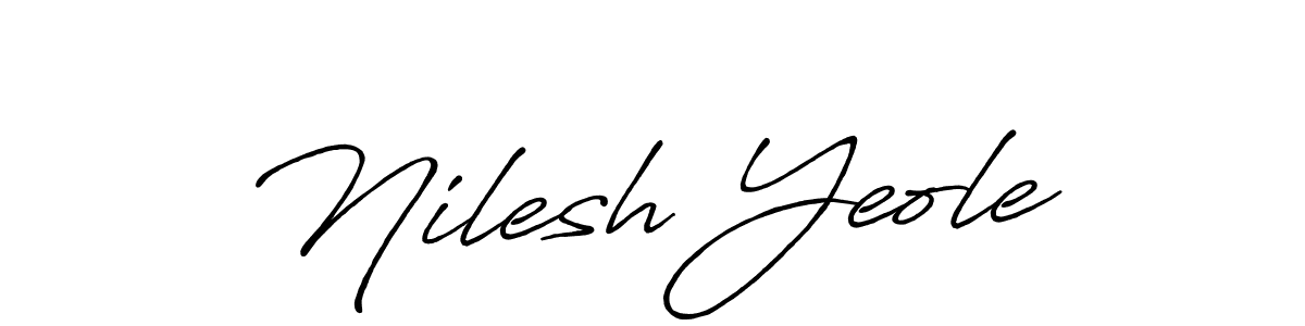 Use a signature maker to create a handwritten signature online. With this signature software, you can design (Antro_Vectra_Bolder) your own signature for name Nilesh Yeole. Nilesh Yeole signature style 7 images and pictures png