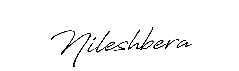 Nileshbera stylish signature style. Best Handwritten Sign (Antro_Vectra_Bolder) for my name. Handwritten Signature Collection Ideas for my name Nileshbera. Nileshbera signature style 7 images and pictures png
