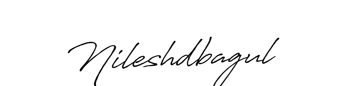 Design your own signature with our free online signature maker. With this signature software, you can create a handwritten (Antro_Vectra_Bolder) signature for name Nileshdbagul. Nileshdbagul signature style 7 images and pictures png