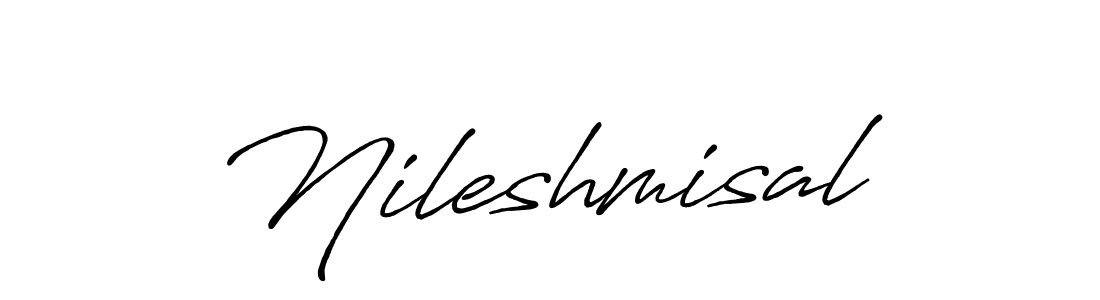 Design your own signature with our free online signature maker. With this signature software, you can create a handwritten (Antro_Vectra_Bolder) signature for name Nileshmisal. Nileshmisal signature style 7 images and pictures png