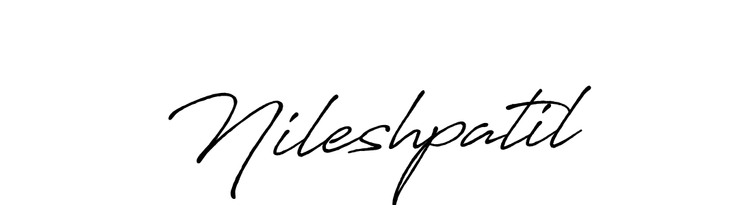 How to make Nileshpatil signature? Antro_Vectra_Bolder is a professional autograph style. Create handwritten signature for Nileshpatil name. Nileshpatil signature style 7 images and pictures png