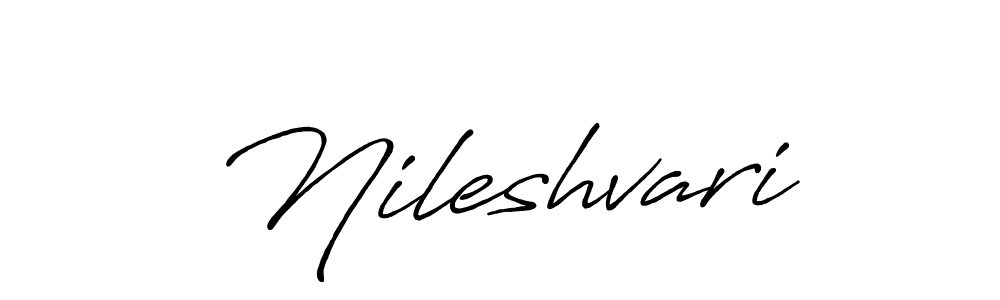 The best way (Antro_Vectra_Bolder) to make a short signature is to pick only two or three words in your name. The name Nileshvari include a total of six letters. For converting this name. Nileshvari signature style 7 images and pictures png