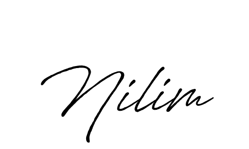 How to make Nilim signature? Antro_Vectra_Bolder is a professional autograph style. Create handwritten signature for Nilim name. Nilim signature style 7 images and pictures png