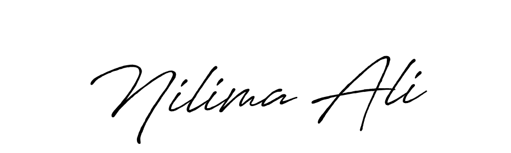 Also You can easily find your signature by using the search form. We will create Nilima Ali name handwritten signature images for you free of cost using Antro_Vectra_Bolder sign style. Nilima Ali signature style 7 images and pictures png