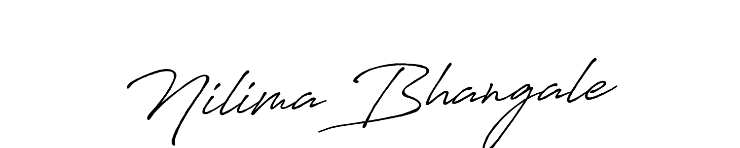 Make a beautiful signature design for name Nilima Bhangale. With this signature (Antro_Vectra_Bolder) style, you can create a handwritten signature for free. Nilima Bhangale signature style 7 images and pictures png