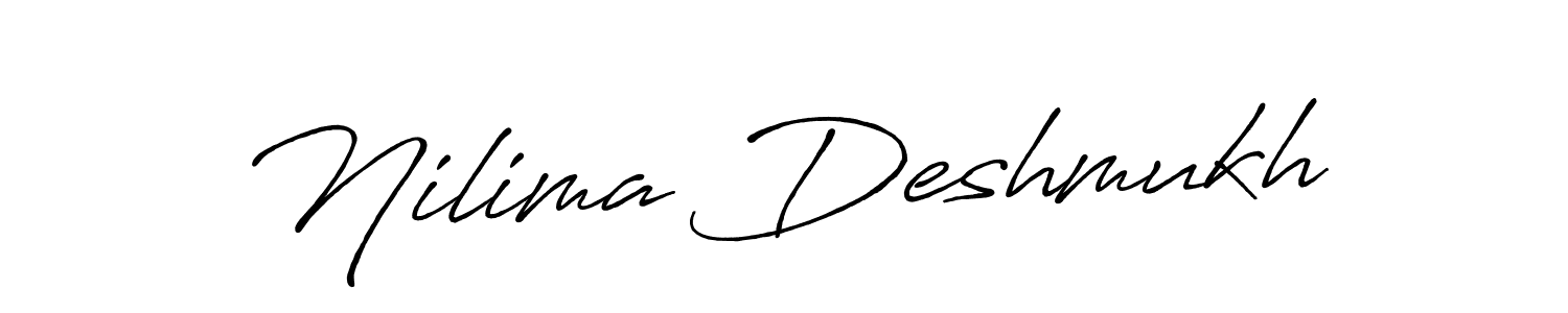 if you are searching for the best signature style for your name Nilima Deshmukh. so please give up your signature search. here we have designed multiple signature styles  using Antro_Vectra_Bolder. Nilima Deshmukh signature style 7 images and pictures png