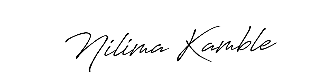 How to Draw Nilima Kamble signature style? Antro_Vectra_Bolder is a latest design signature styles for name Nilima Kamble. Nilima Kamble signature style 7 images and pictures png