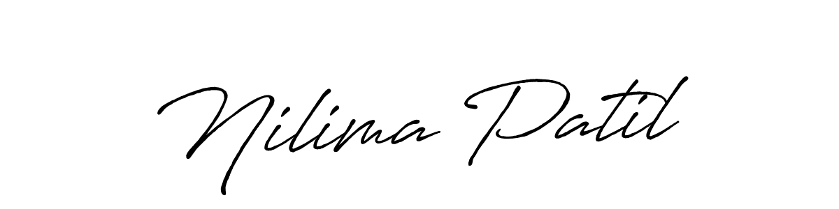 Design your own signature with our free online signature maker. With this signature software, you can create a handwritten (Antro_Vectra_Bolder) signature for name Nilima Patil. Nilima Patil signature style 7 images and pictures png