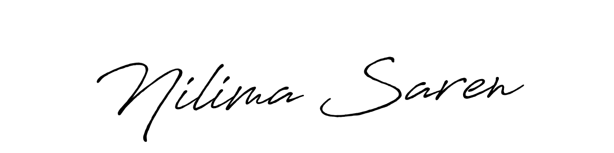 Design your own signature with our free online signature maker. With this signature software, you can create a handwritten (Antro_Vectra_Bolder) signature for name Nilima Saren. Nilima Saren signature style 7 images and pictures png