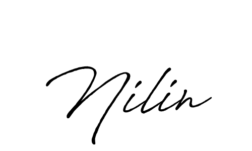 Make a beautiful signature design for name Nilin. With this signature (Antro_Vectra_Bolder) style, you can create a handwritten signature for free. Nilin signature style 7 images and pictures png