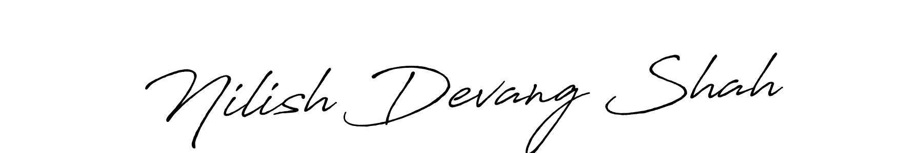 Similarly Antro_Vectra_Bolder is the best handwritten signature design. Signature creator online .You can use it as an online autograph creator for name Nilish Devang Shah. Nilish Devang Shah signature style 7 images and pictures png