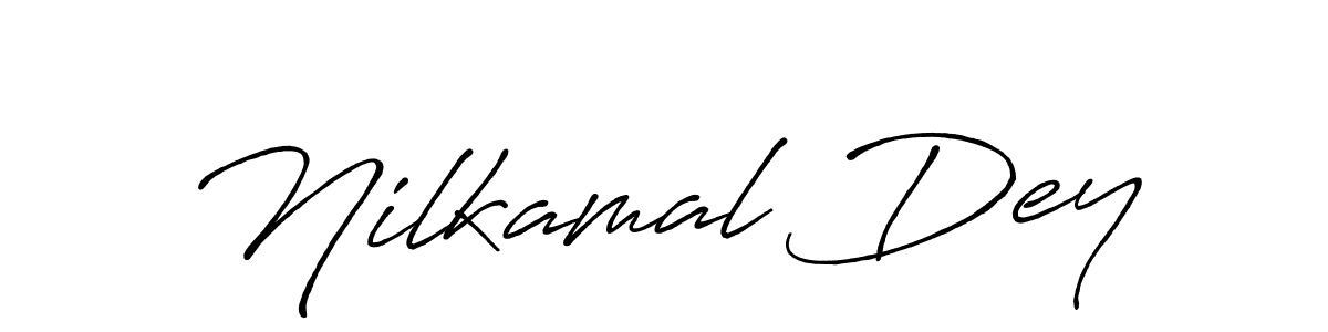 Make a beautiful signature design for name Nilkamal Dey. With this signature (Antro_Vectra_Bolder) style, you can create a handwritten signature for free. Nilkamal Dey signature style 7 images and pictures png