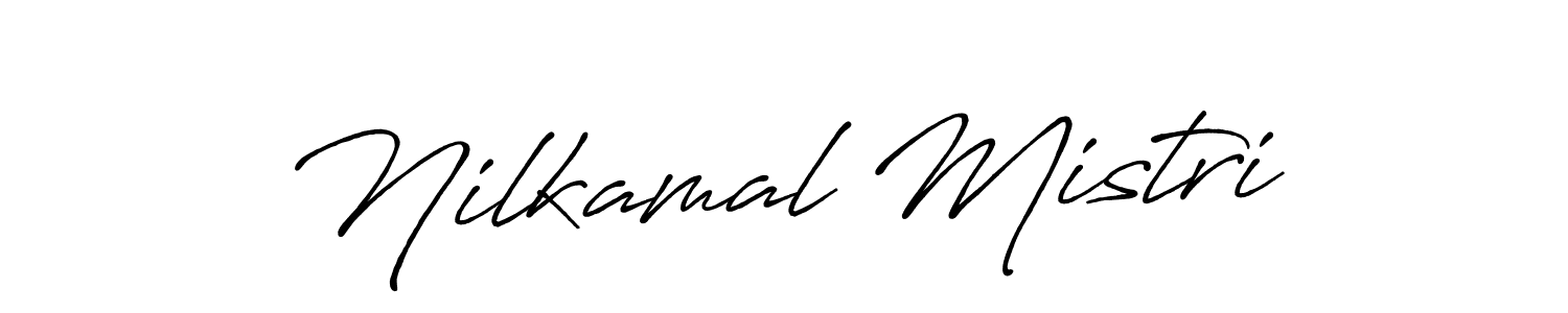 Nilkamal Mistri stylish signature style. Best Handwritten Sign (Antro_Vectra_Bolder) for my name. Handwritten Signature Collection Ideas for my name Nilkamal Mistri. Nilkamal Mistri signature style 7 images and pictures png