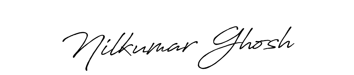 Create a beautiful signature design for name Nilkumar Ghosh. With this signature (Antro_Vectra_Bolder) fonts, you can make a handwritten signature for free. Nilkumar Ghosh signature style 7 images and pictures png