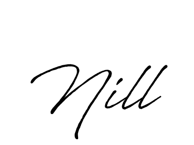 How to Draw Nill signature style? Antro_Vectra_Bolder is a latest design signature styles for name Nill. Nill signature style 7 images and pictures png