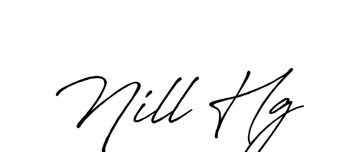 Also You can easily find your signature by using the search form. We will create Nill Hg name handwritten signature images for you free of cost using Antro_Vectra_Bolder sign style. Nill Hg signature style 7 images and pictures png