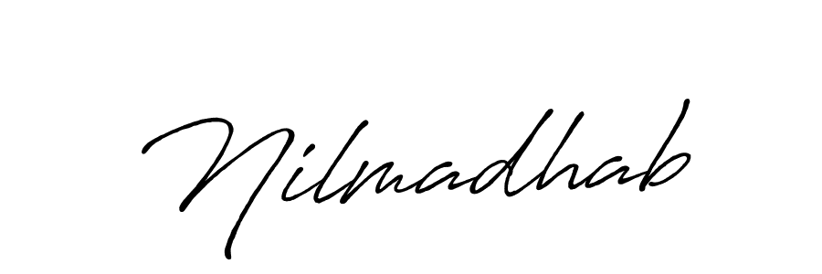 Create a beautiful signature design for name Nilmadhab. With this signature (Antro_Vectra_Bolder) fonts, you can make a handwritten signature for free. Nilmadhab signature style 7 images and pictures png