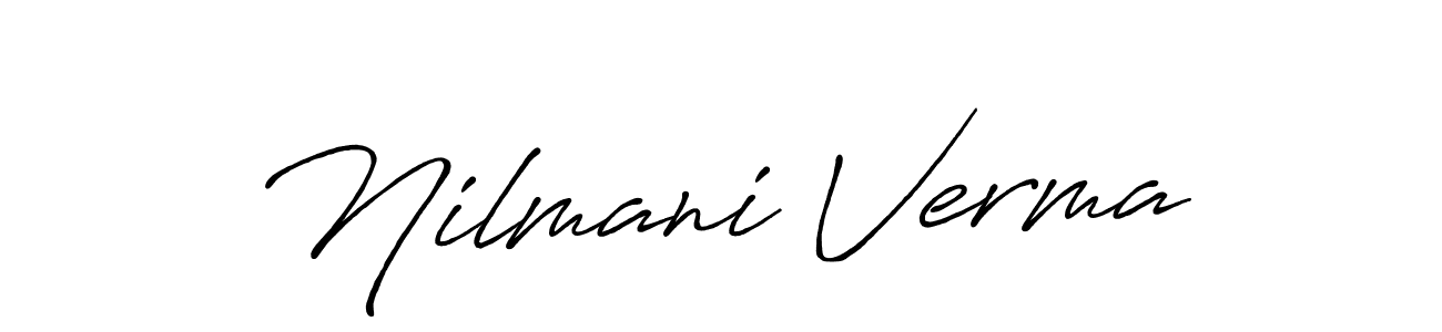 How to make Nilmani Verma signature? Antro_Vectra_Bolder is a professional autograph style. Create handwritten signature for Nilmani Verma name. Nilmani Verma signature style 7 images and pictures png