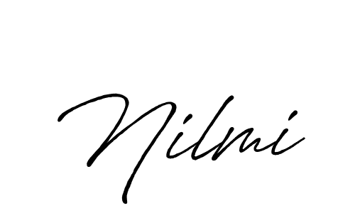 How to make Nilmi signature? Antro_Vectra_Bolder is a professional autograph style. Create handwritten signature for Nilmi name. Nilmi signature style 7 images and pictures png