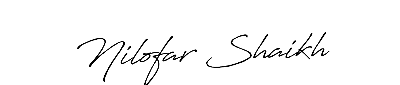 Nilofar Shaikh stylish signature style. Best Handwritten Sign (Antro_Vectra_Bolder) for my name. Handwritten Signature Collection Ideas for my name Nilofar Shaikh. Nilofar Shaikh signature style 7 images and pictures png