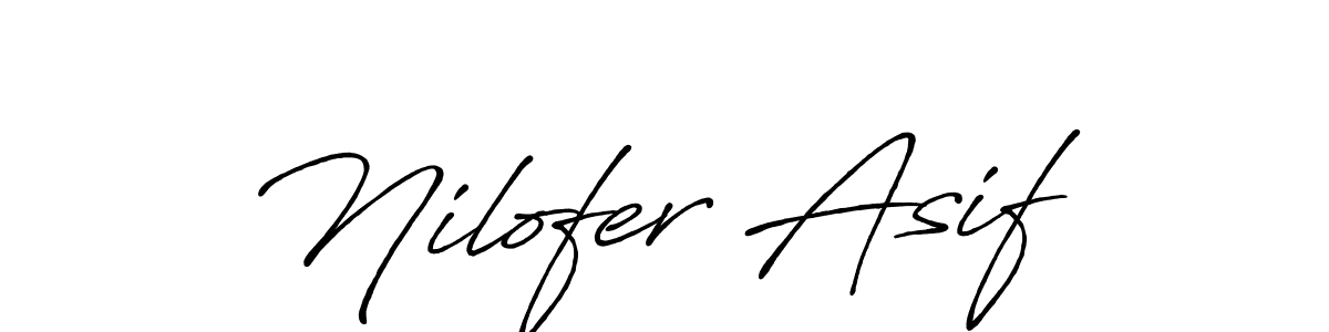 Nilofer Asif stylish signature style. Best Handwritten Sign (Antro_Vectra_Bolder) for my name. Handwritten Signature Collection Ideas for my name Nilofer Asif. Nilofer Asif signature style 7 images and pictures png