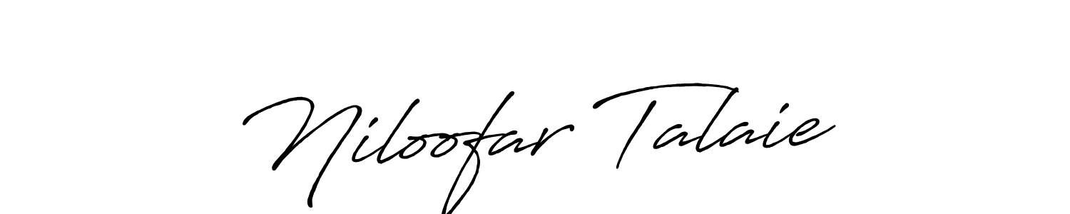 How to make Niloofar Talaie signature? Antro_Vectra_Bolder is a professional autograph style. Create handwritten signature for Niloofar Talaie name. Niloofar Talaie signature style 7 images and pictures png