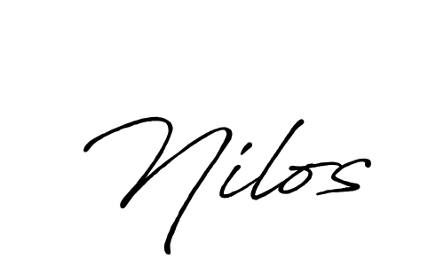 Make a beautiful signature design for name Nilos. Use this online signature maker to create a handwritten signature for free. Nilos signature style 7 images and pictures png