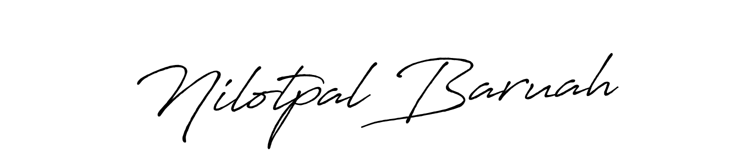 Use a signature maker to create a handwritten signature online. With this signature software, you can design (Antro_Vectra_Bolder) your own signature for name Nilotpal Baruah. Nilotpal Baruah signature style 7 images and pictures png