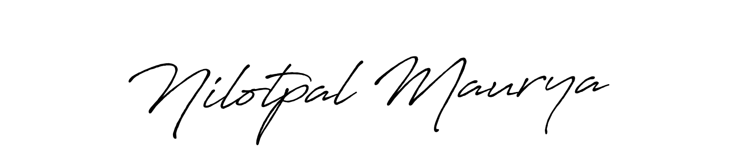 Nilotpal Maurya stylish signature style. Best Handwritten Sign (Antro_Vectra_Bolder) for my name. Handwritten Signature Collection Ideas for my name Nilotpal Maurya. Nilotpal Maurya signature style 7 images and pictures png